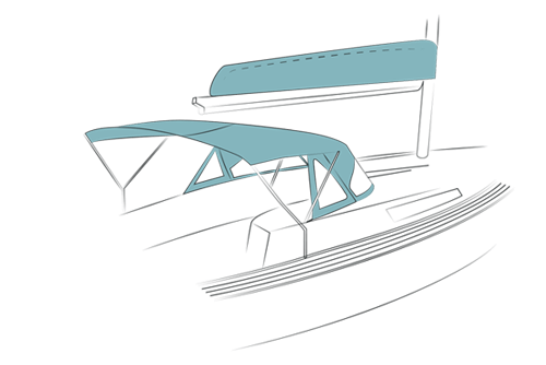 Mainsail cover / Fly bridge / Cockpit enclosure Mainsail cover / Fly bridge / Cockpit enclosure